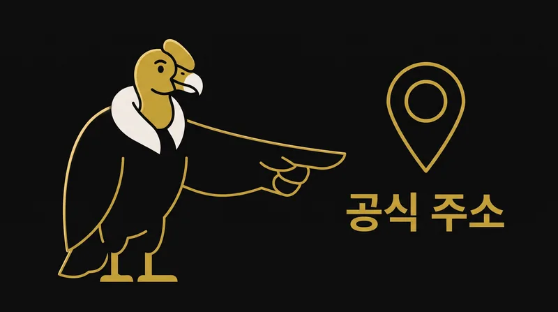 콘도르벳 공식 도메인 안내 화면