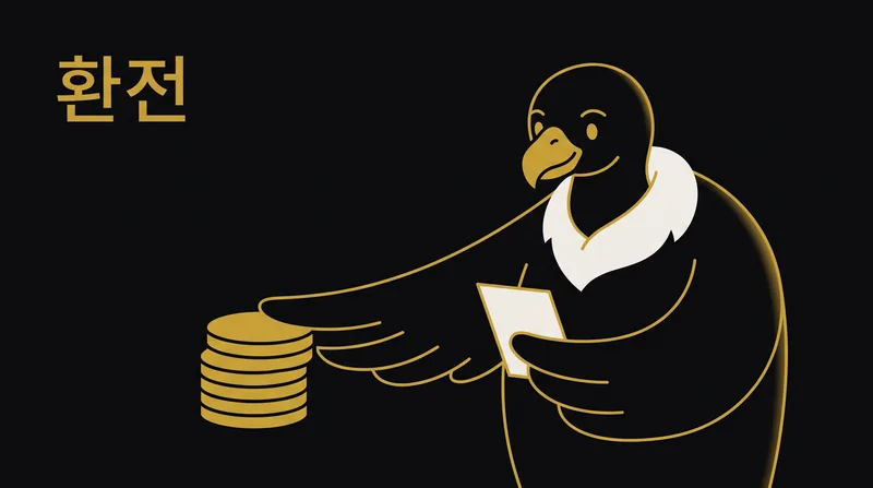 콘도르벳 환전 신청 화면